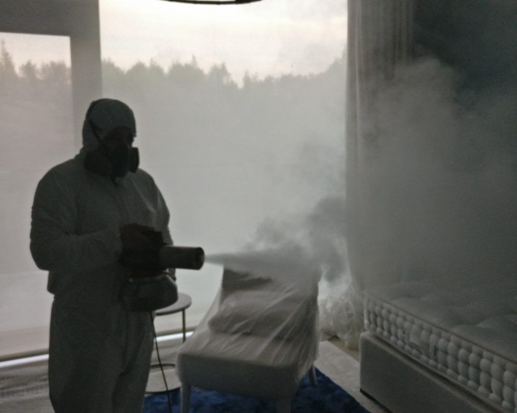 Сухой туман от запахов. Обработка сухим туманов в Ижевске. Цены